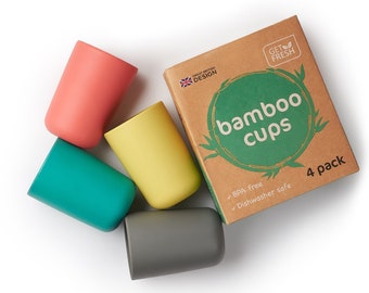 GET FRESH Bamboo Kids Cups Set - 4 Pack