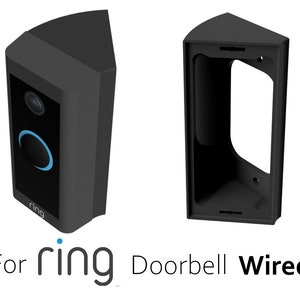 Ring Wired Video Doorbell | Wedge | 45 Degree | Angle Mount/Angle Adaptor/Corner Bracket/ Corner Kit