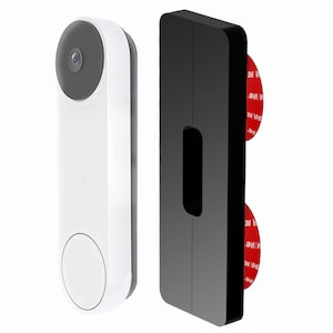 Universal Adhesive/Sticky (SLIM size) No-Drill Wall Mount compatible with most Video Doorbells | Wired or Battery Wireless Adhesive