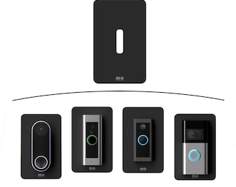 Universele deurbelwandplaat: zwarte, matte afwerking