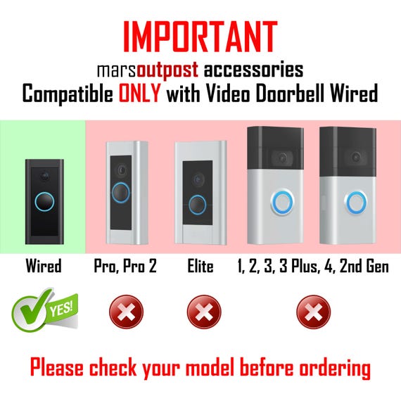 Staffa Angolo Regolabile Per Videocitofono | Compatibile Con Ring Video Doorbell 1/2/3/4 | Kit Montaggio Con Copertura - Foto 7