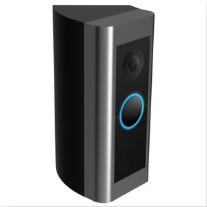 Mars Outpost Wedge 45 Degree compatible with Ring Pro & Pro 2 Video Doorbell | Angle Mount/Angle Adaptor/Corner Bracket/ Corner Kit