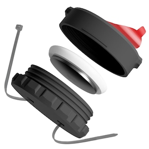 BASIC Magnetic Holder for AirTag | 2-in-1 Holder | Sticky or Zipper | Tracker | Heavy Duty | Water Resistant