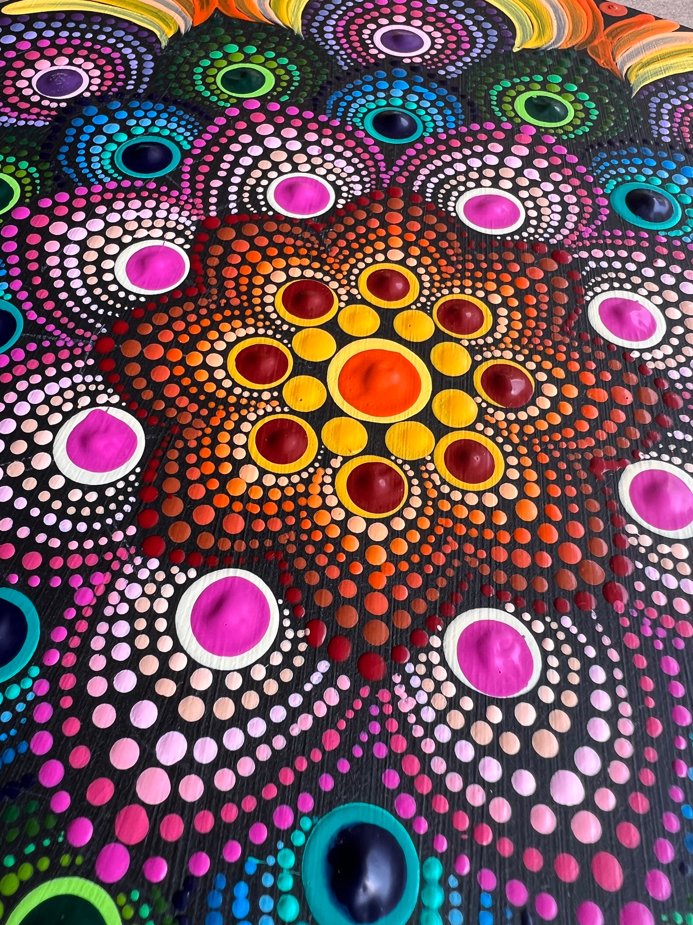 Baby Pink Mandala Dot Art Sticker for Sale by FaerieRealm