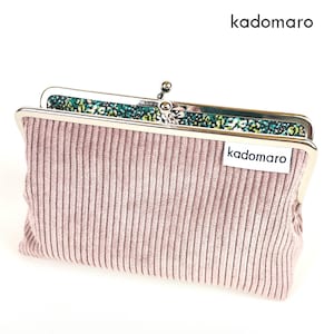 Bügeltasche Cord Kosmetiktasche Schminktasche 16 cm mauve