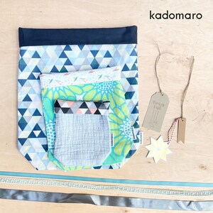 Geschenkbeutel 3er Set Textil