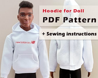 PDF Hoodie Pattern For Ken Doll