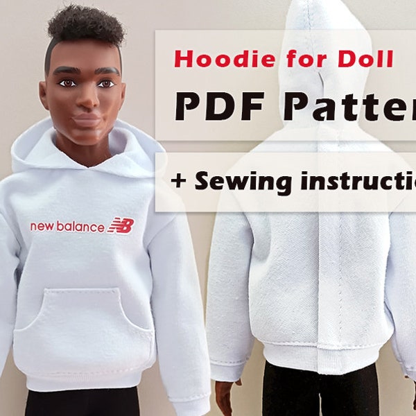 PDF Hoodie Pattern For Ken Doll