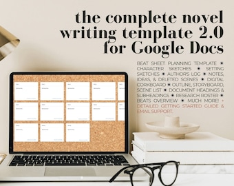 The Complete Novel Writing Template for Google Docs | novel writing, novel planner, creative writing workbook, Google Docs writing template