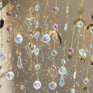 Yeezon Sun Catchers with Crystals Hanging Crystal Suncatcher for Window  Crystal Sun Catchers Indoor Window - Hanging Crystals for Decoration,  White