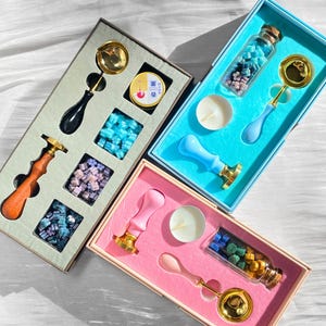 Kit d'estampes en cire à cacheter, Kit d'estampes en cire, Kit de démarrage d'estampes en cire, Outils pour cire à cacheter