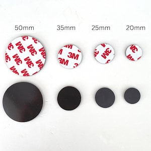 Self-adhesive magnet circles for wax seals, 20mm, 25mm, 35mm, 50mm diameter, Self Adhesive Magnet Circles, Sealing Wax Tools, Crafting Tools image 3