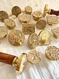 Wax Seal Stamps, HEAD ONLY, plants, scenery, animals, rose, butterfly, bee, DIY crafting tools, Sealing Wax Tools