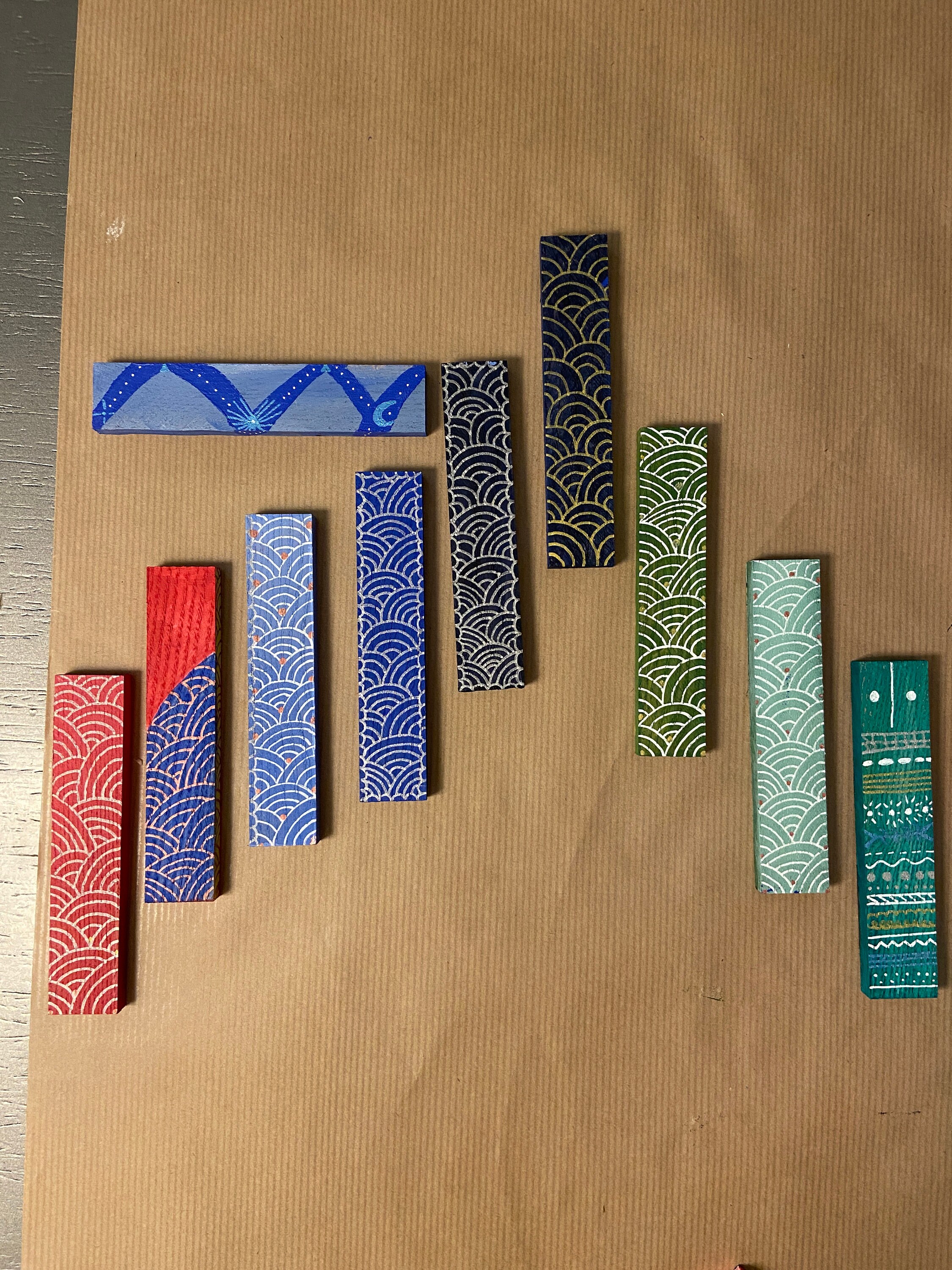 Art Totem en Bois - Décoration Peinture sur Bois