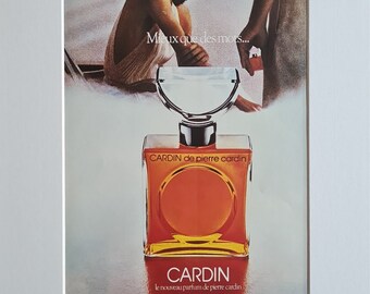 1978 Cardin de Pierre Cardin Perfume Gillette Oryginalna całostronicowa reklama w magazynie Vintage