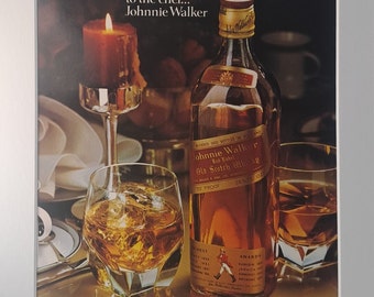 1957 JOHNNIE WALKER Red Label Scotch Whisky Collectors Item Nature