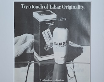 1979 Tabac Original After Shave Lotion - oryginalna reklama w magazynie Vintage na całą stronę