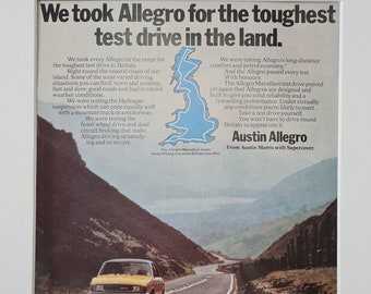 1978 Austin Allegro Auto Original Ganze Seite Vintage Magazin Werbung