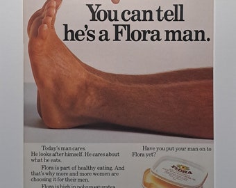 1978 Flora Margarine Original Vintage Magazine Advertisement