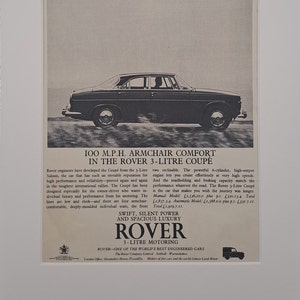 1964 Fox 3-Liter-Coupé Auto Original ganzseitige Vintage-Zeitschrift-Werbung