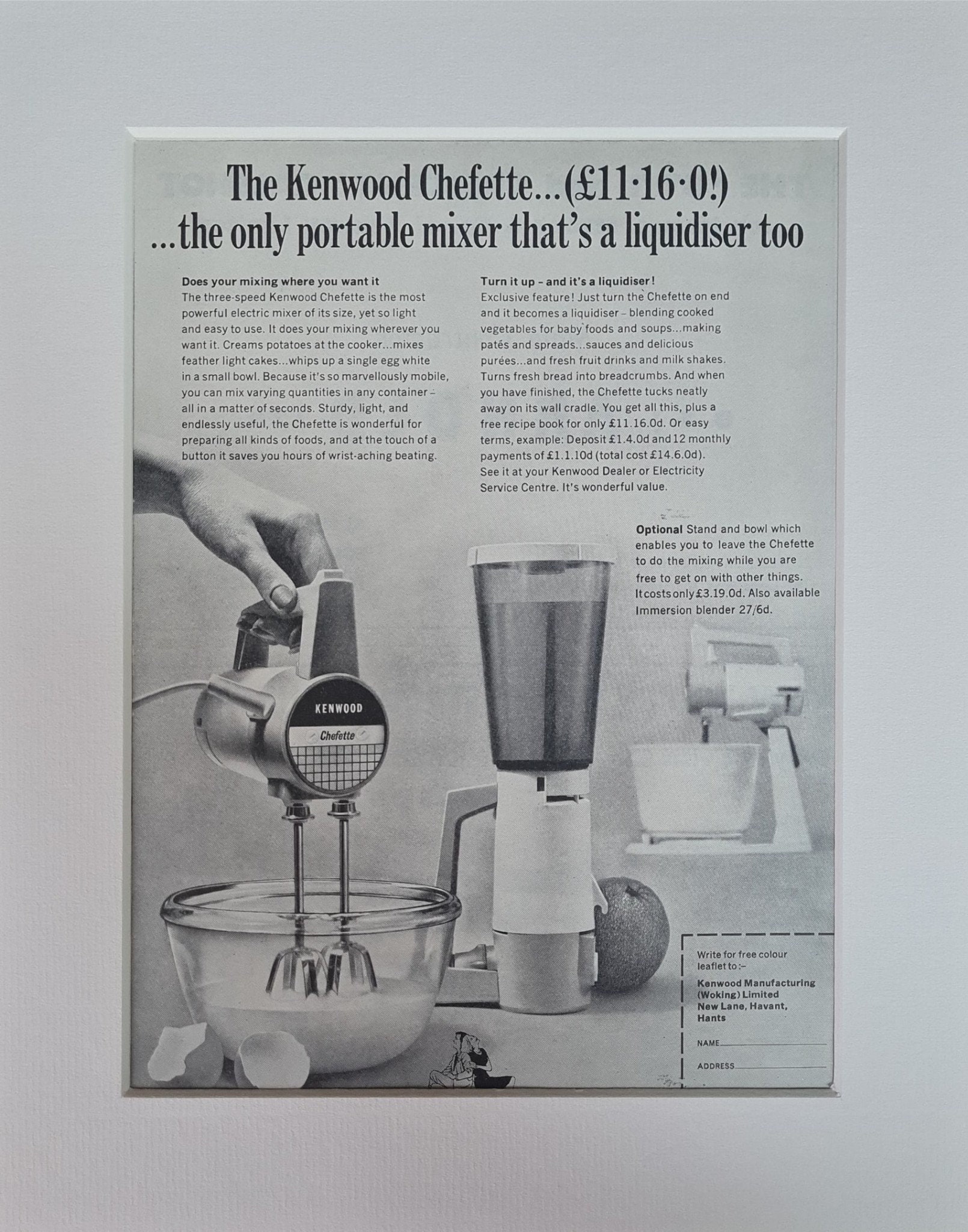 kenwood mixer 1970s