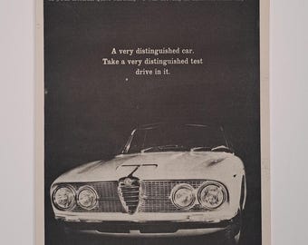 1964 Alfa Romeo 2600 Sprint Auto Original Vintage ganzseitige Zeitschriftenanzeige