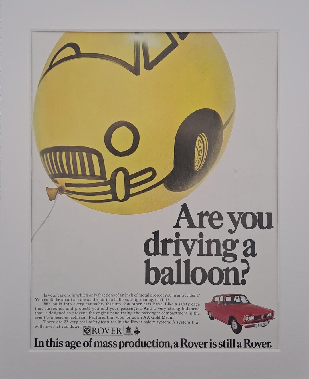 1969 Rover Car Original Full Page Vintage Magazine Advertisement - Etsy