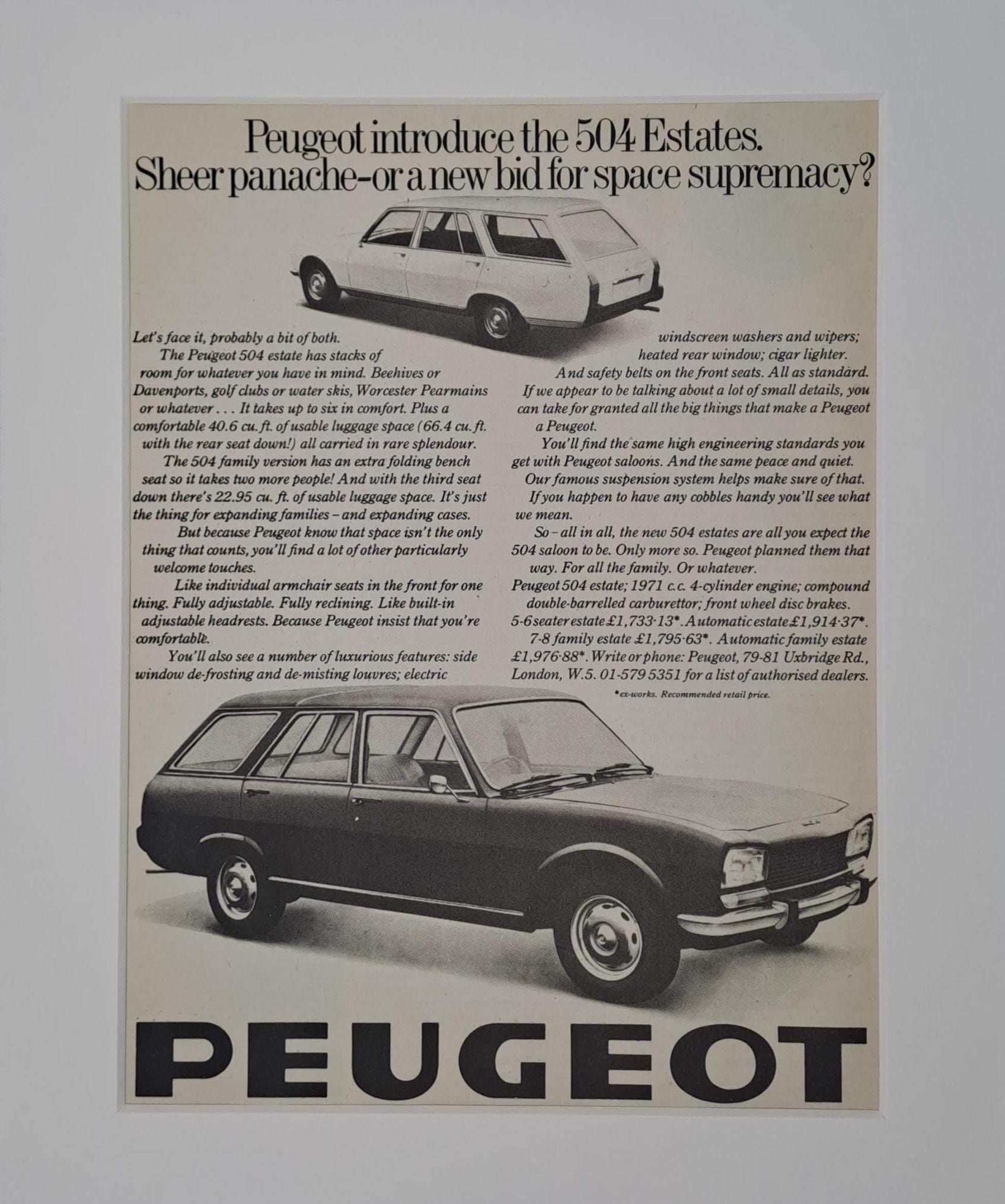 Peugeot 504 - Etsy 日本