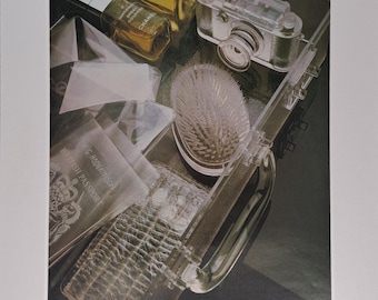 Anuncio original de revista vintage de página completa de Chanel para caballeros, colonia en aerosol y after shave, 1979