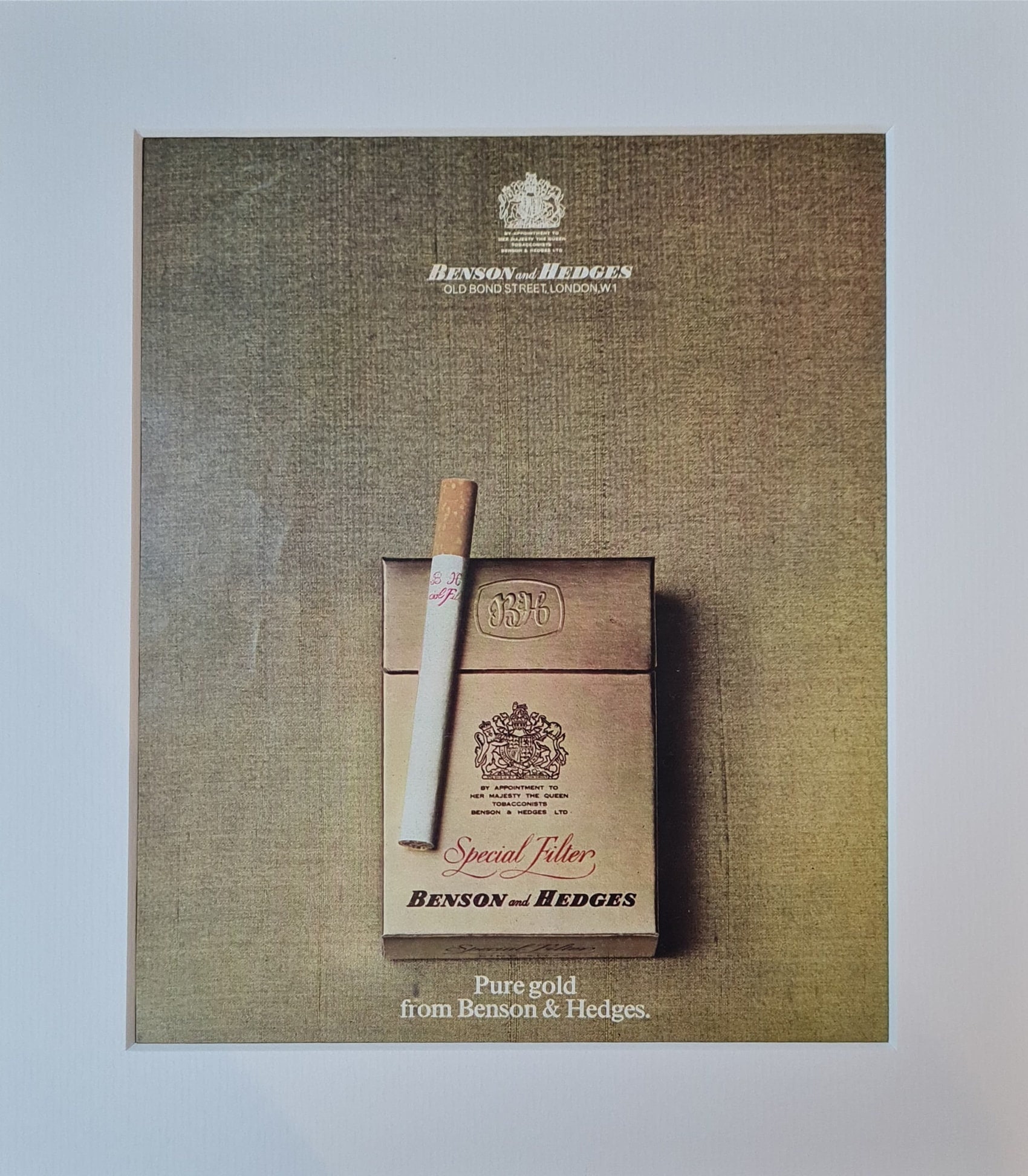 benson hedges cigarettes 1966 Benson & Hedges Cigarette Original Full Page Magazine Advertisement
