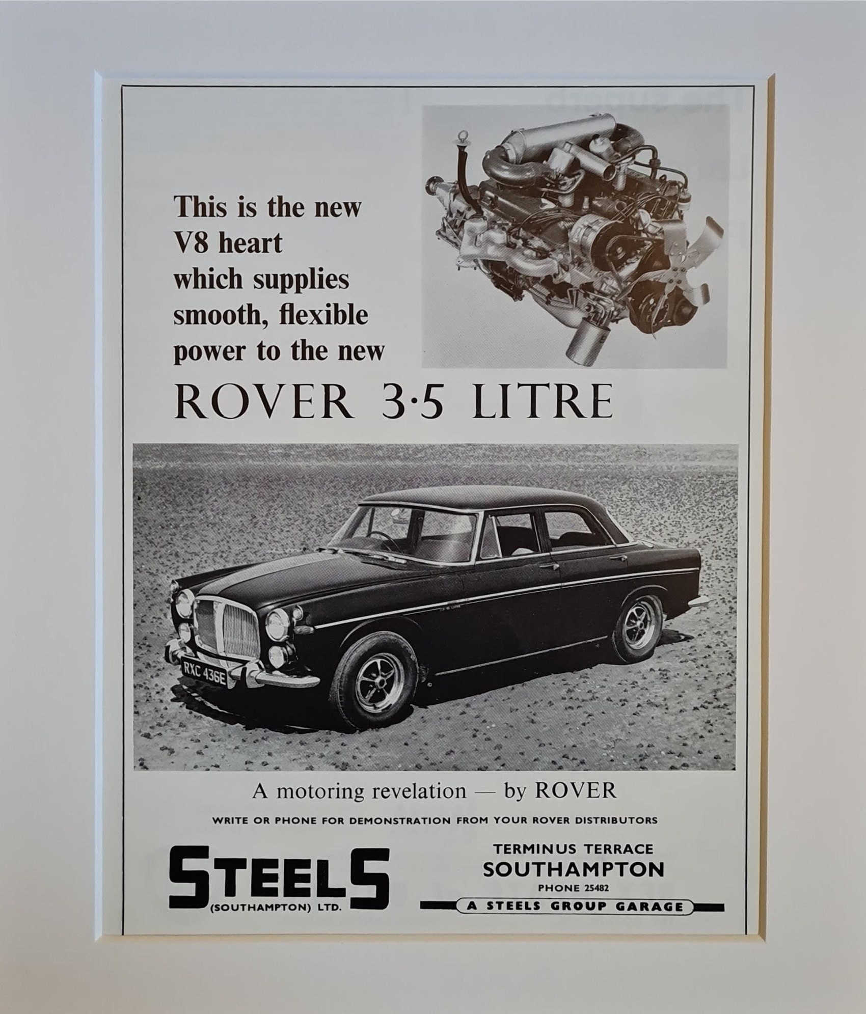 1968 Rover 3.5 Litre V8 Car Original Full Page Vintage Magazine ...