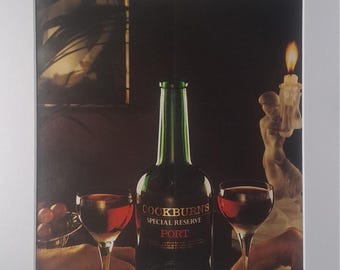 1979 Cockburn's Special Reserve Port Original Full Page Vintage Magazine Advertisement