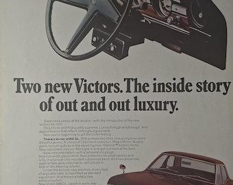 1969年式ヴォクスホール・ビクターのオリジナル全面広告（未掲載）