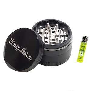 Blazy Susan - 4-Piece Aluminum Grinder and clipper lighter bundle – Black