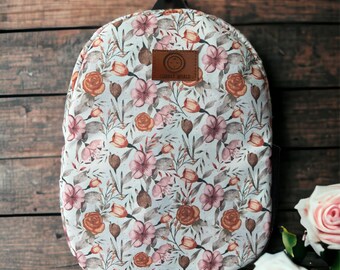 Sac à dos bohème fleurs de taille moyenne, sac à dos préscolaire pour tout-petits avec poignée supérieure, cadeau pour enfants de la maternelle, monde câlin