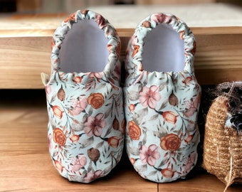 Bohem Flowers Soft Sole Bootie, Warmies Slippers voor kinderen, Peuter Baby Schoenen, Eerste Wandelschoenen, Crawl 6-12 Maanden, 1 Jaar Oud Baby Cadeau