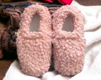 Teddy Pink Soft Sole Bootie, Warmies Slippers voor kinderen, Peuter Baby Schoenen, Eerste Wandelschoenen, Crawl 6-12 Maanden, 1 Jaar Oude Baby Cadeau