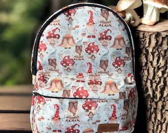 Dwarf Garden School Backpack, Toddlers Backpack, Top Handle Zippy BackPack, for School & Kindergarten, Children Gift Cuddly World