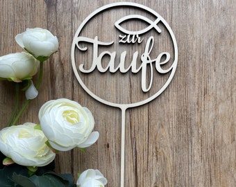 Cake Topper Taufe, Deko Torte, Tortendeko, Dekoration, Tortenstecker, Tortenfigur