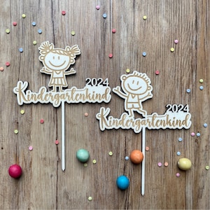 Caketopper Kindergartenkind 2025, Kindergartenstart Tortendeko, Dekoration, erster Kindergartentag, Tortenstecker, Deko Torte, Kiga, Krippe