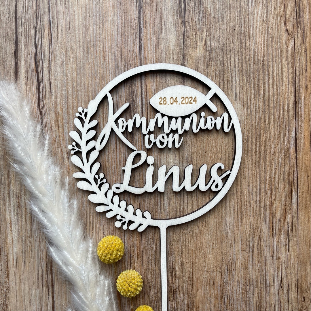 Goldene Kommunion-Cake-Topper – 25 Stück Italienische Tortendeko Aus Papier Für Cupcakes & Torten