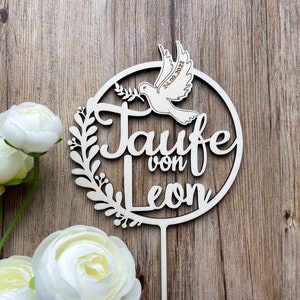 personalized cake topper baptism, cake topper, cake topper, cake plug, cake decoration, decorative cake, cake plug, decoration, dove,