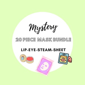 Face Mask Mystery Pack | Bundle Box | Steam Mask| Skincare | Lip Mask | Surprise | Sheet Mask