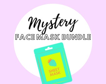 Mystery Pack | Sheet Mask | Face Mask Bundle | Skincare | Acne | Teen Gift | Stocking Stuffer | Christmas