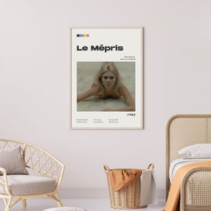 Le Mépris - Poster Digital Download / Vintage Movie Poster / Wall Art Print / Printable Wall Art Print / Film Frame Print