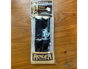 Ranger H Back Wader Suspenders New Old Stock USA One Size Adjustable