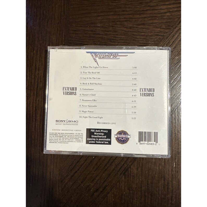 Triumph, Extended Versions by Triumph (CD, 2006) Sony Heavy Rock Canadian image 2