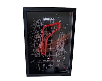 Model 3D toru Formuły 1 Monza | Oprawiona grafika ścienna Grand Prix Włoch