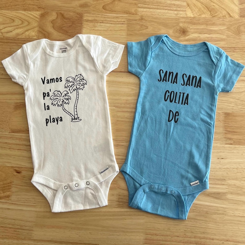 Sana Sana Colita De Rana Baby Bodysuit, Sapito, Baby Shower Gift, Pregnancy Reveal, Cosas Que Dicen Los Mexicanos, Orgullo Mexicano, Latinx image 8
