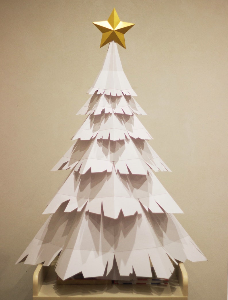 Papercraft 3D CHRISTMAS PINE TREE New Year Party Decor - Etsy